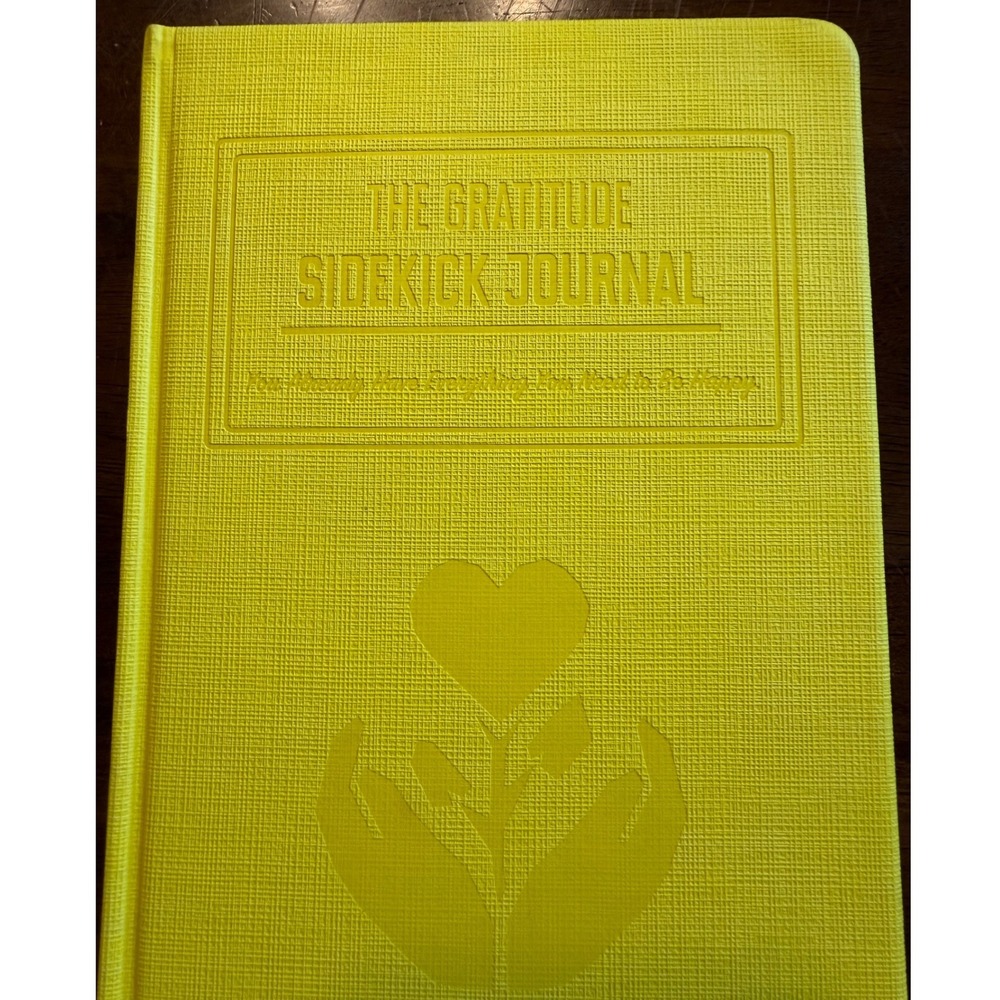 Habit Nest The Gratitude Sidekick Journal Yellow Hardcover Mindfulness Book New